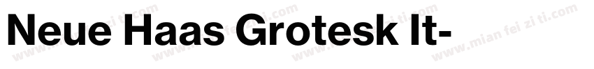 Neue Haas Grotesk It字体转换